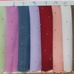 plain hotfix rhinestone crystals imitation denim fabric