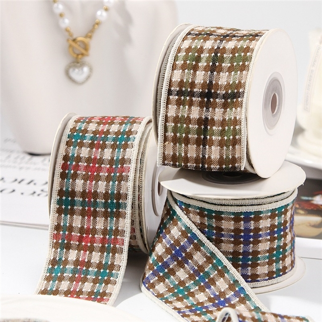 cotton color woven plain weave color checkered line edged