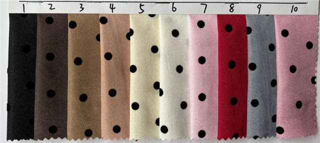 dots series velvet satin fabric
