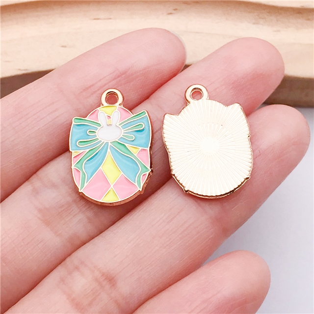 alloy easter drop oil alloy pendant