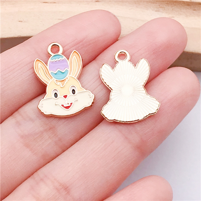 alloy easter drop oil alloy pendant