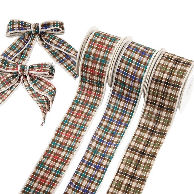 cotton color woven plain weave color checkered line edged