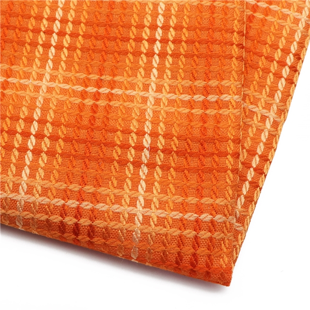 woven fried dough twists plaid linen 11#orange,50*147cm(19.7*57.9