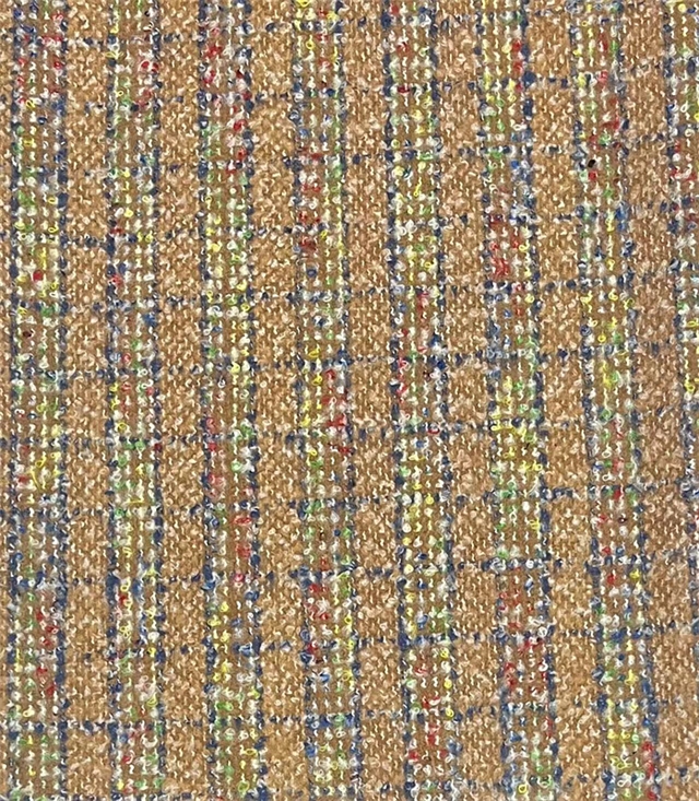 woolen woolen plaid small fragrance fabric