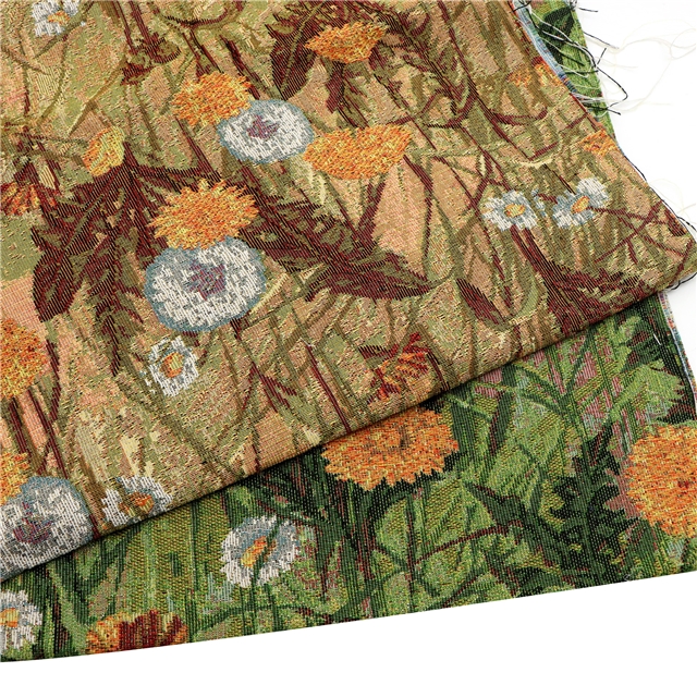 dandelion yarn dyed jacquard fabric