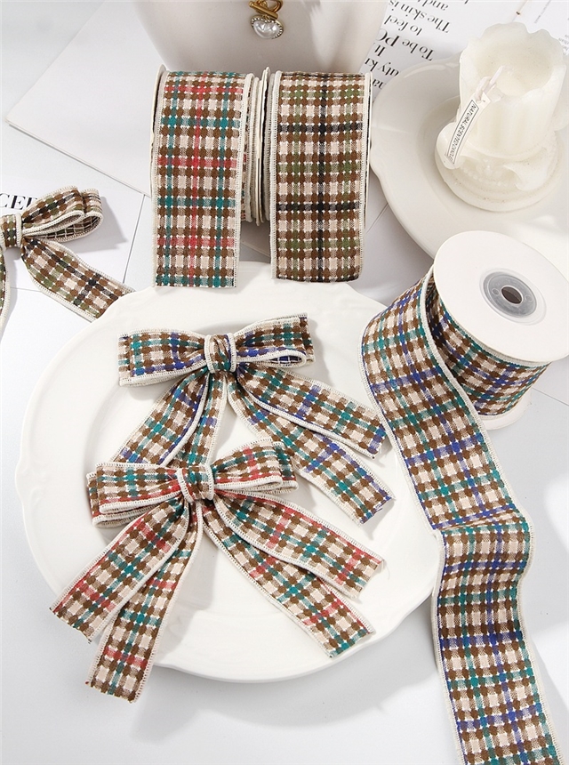 cotton color woven plain weave color checkered line edged