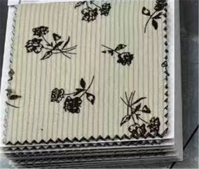 floral printed corduroy fabric