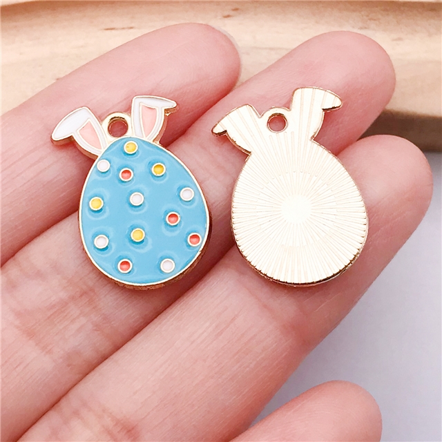 alloy easter drop oil alloy pendant
