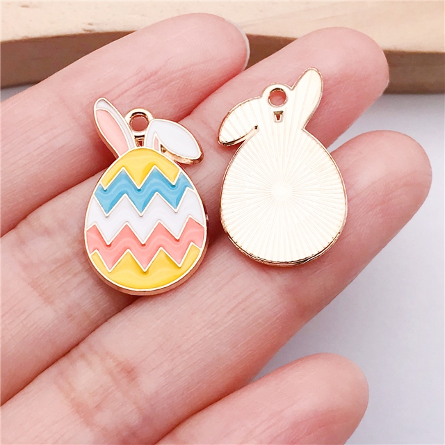 alloy easter drop oil alloy pendant