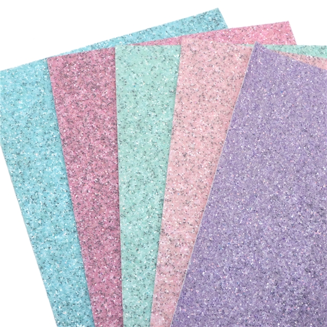 synthetic leather glow in the dark chunky glitter faux leather