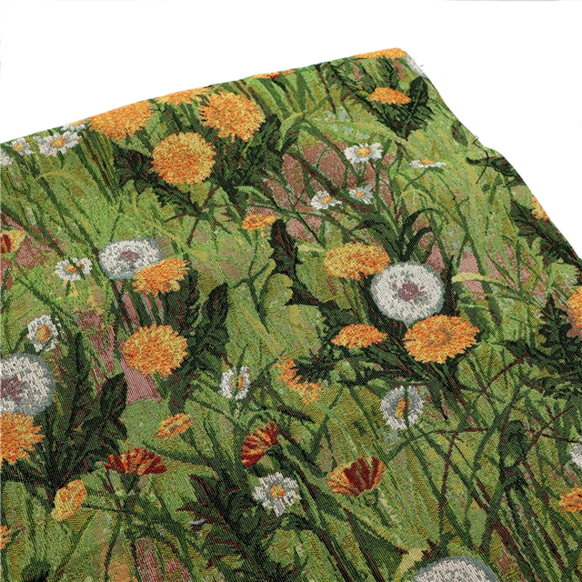 dandelion yarn dyed jacquard fabric