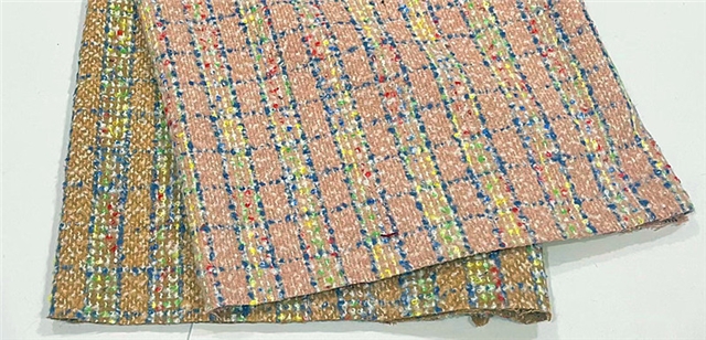 woolen woolen plaid small fragrance fabric