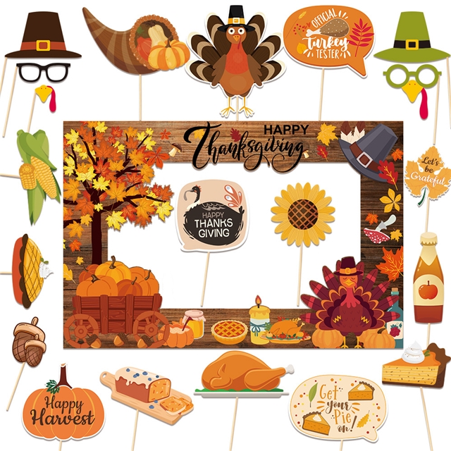 autumn thanksgiving pumpkin leaf gift packaging paper set