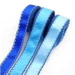 blue series grosgrain double layer two-color hook ribbon