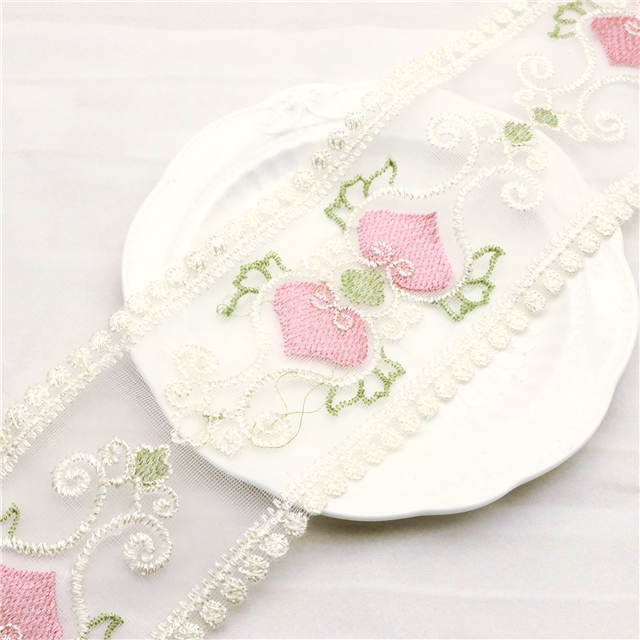 cotton thread flower mesh lace belt 9cm(3.6