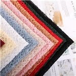 plain hollow polyester lace fabric