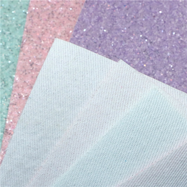 synthetic leather glow in the dark chunky glitter faux leather