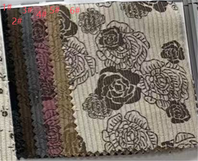 flower corduroy fabric