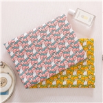 rabbit carrot cotton twill printed fabric