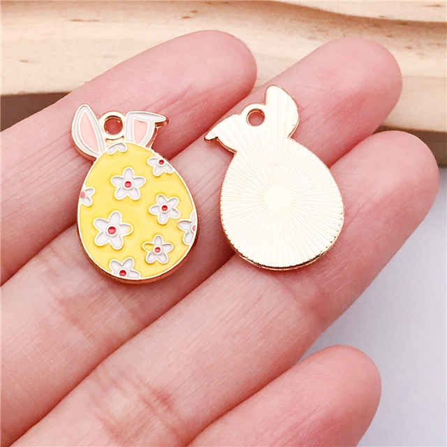alloy easter drop oil alloy pendant