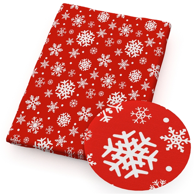 polyester cotton christmas series polyester cotton fabric set (4 pcs/set)