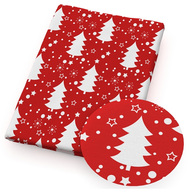 polyester cotton christmas series polyester cotton fabric set (4 pcs/set)