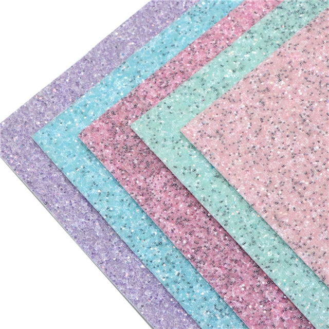 synthetic leather glow in the dark chunky glitter faux leather