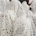 hot pressed gold silver sequins star snowflake velvet fabric