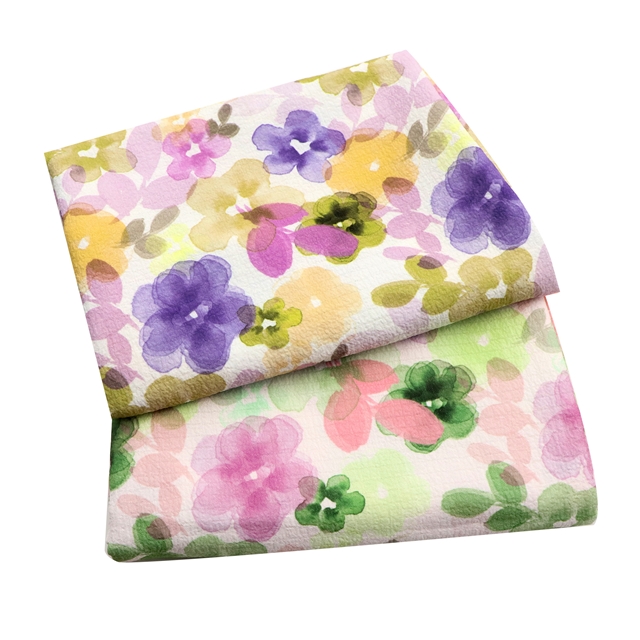 polyester wrinkled digital printed polyester fabric
