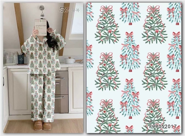 christmas 100% cotton flannel digital printed fabric