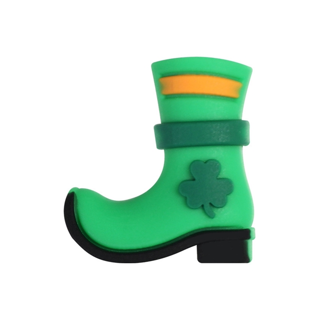 silicone three-dimensional st patricks silicone beads