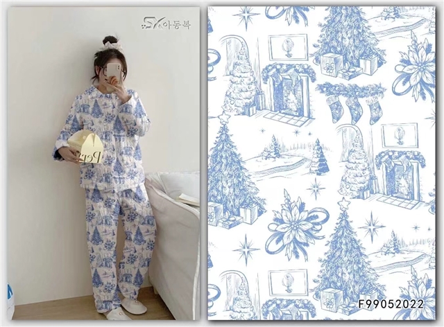 christmas 100% cotton flannel digital printed fabric