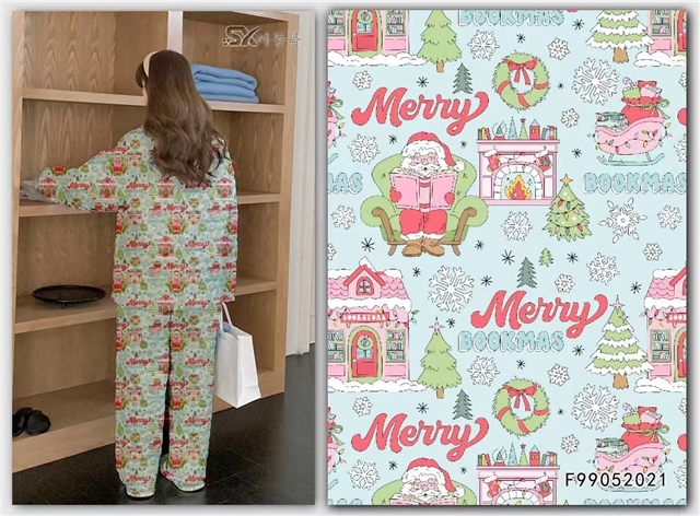 christmas 100% cotton flannel digital printed fabric