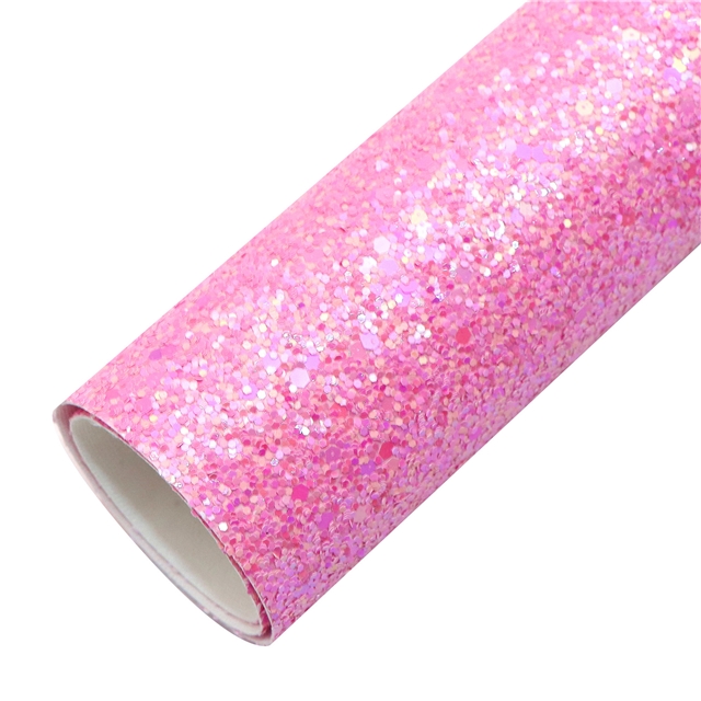 synthetic leather chunky glitter big small sequins mixed faux leather