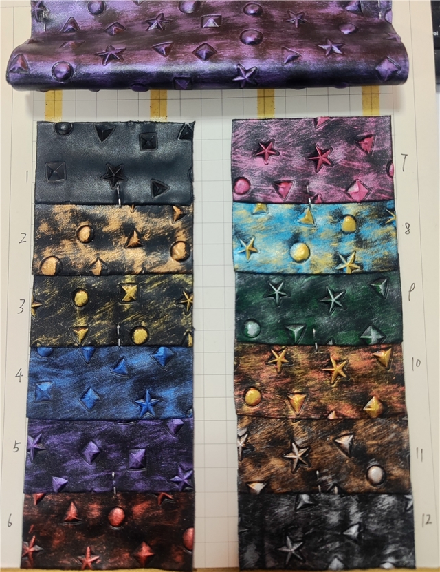 synthetic leather bump texture three-dimensional triangle circular dot star rubbing faux leather