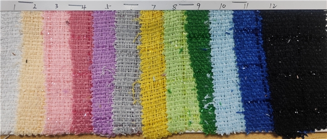 bright silk woolen woven plaid small fragrant fabric