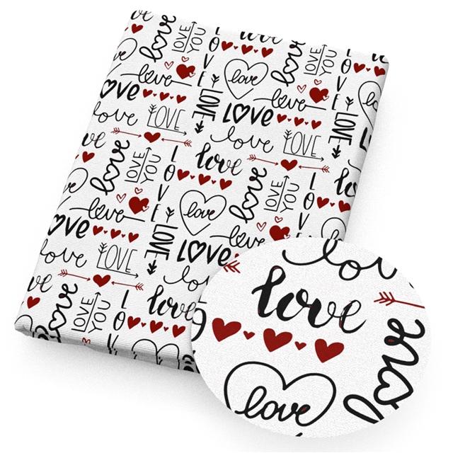polyester cotton valentine