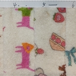 flower animal printed velvet fabric