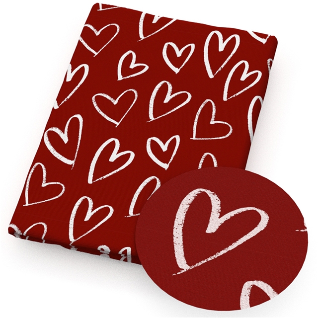 polyester cotton valentine