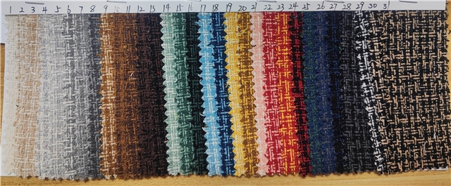 double color woolen woven small fragrant fabric