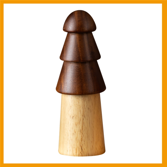 new small tree wooden manual pepper grinder