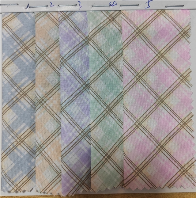 color diamond patterned polyester fabric