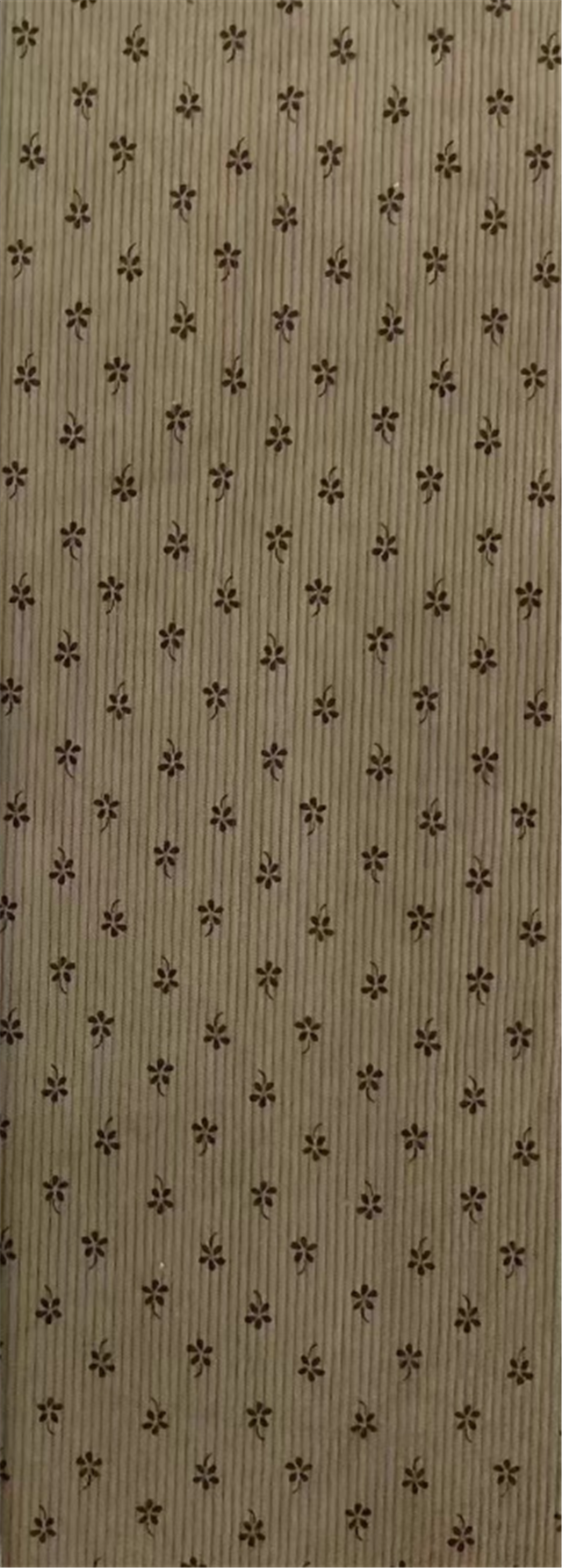 floral printed corduroy fabric