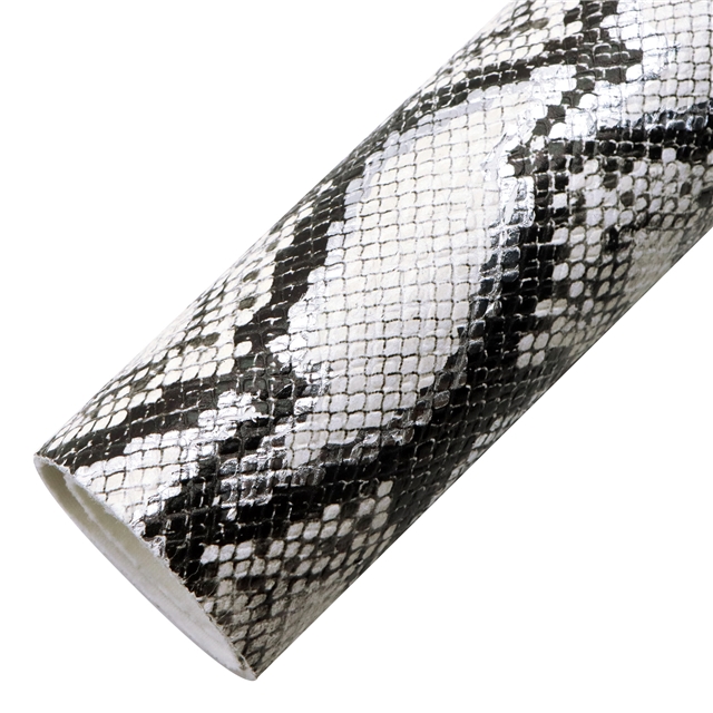 synthetic leather bump texture hot gold and silver snake pattern faux leather