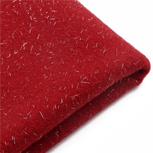 bright silk looped woolen fabric 7#red,50*130cm(19.7*51.2