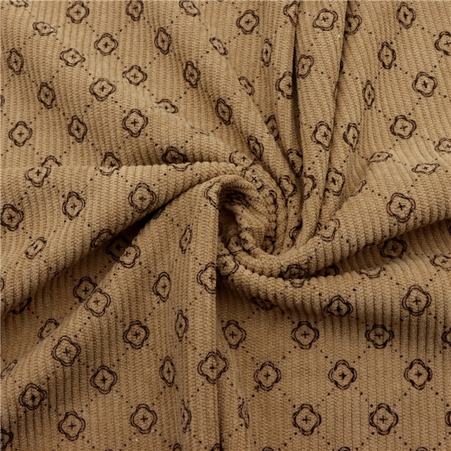 diamond patterned corduroy fabric 4#khaki,50*145cm(19.7*57.1