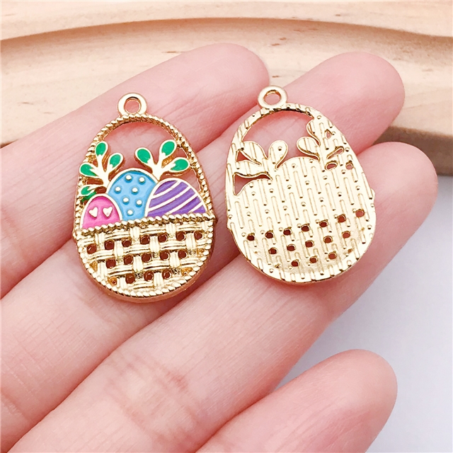 alloy easter drop oil alloy pendant