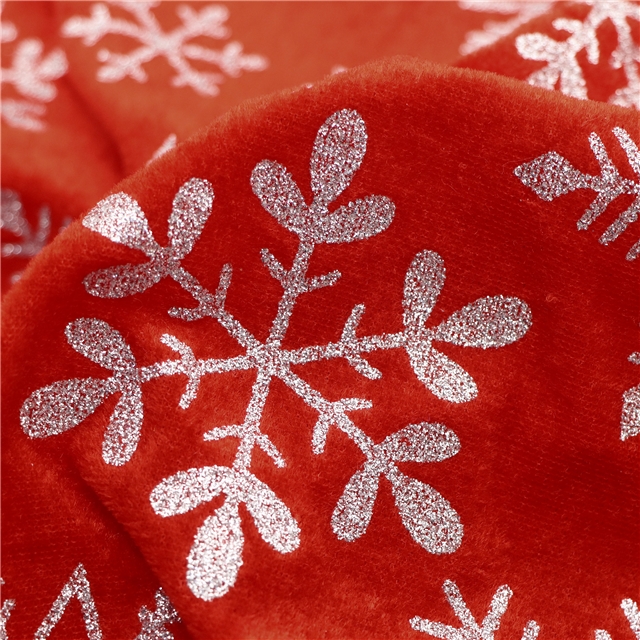 glitter christmas snowflake faux linen
