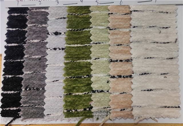 striped chenille fabric