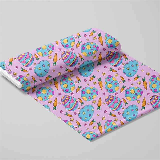 polyester cotton easter series polyester cotton fabric set (4 pcs/set)